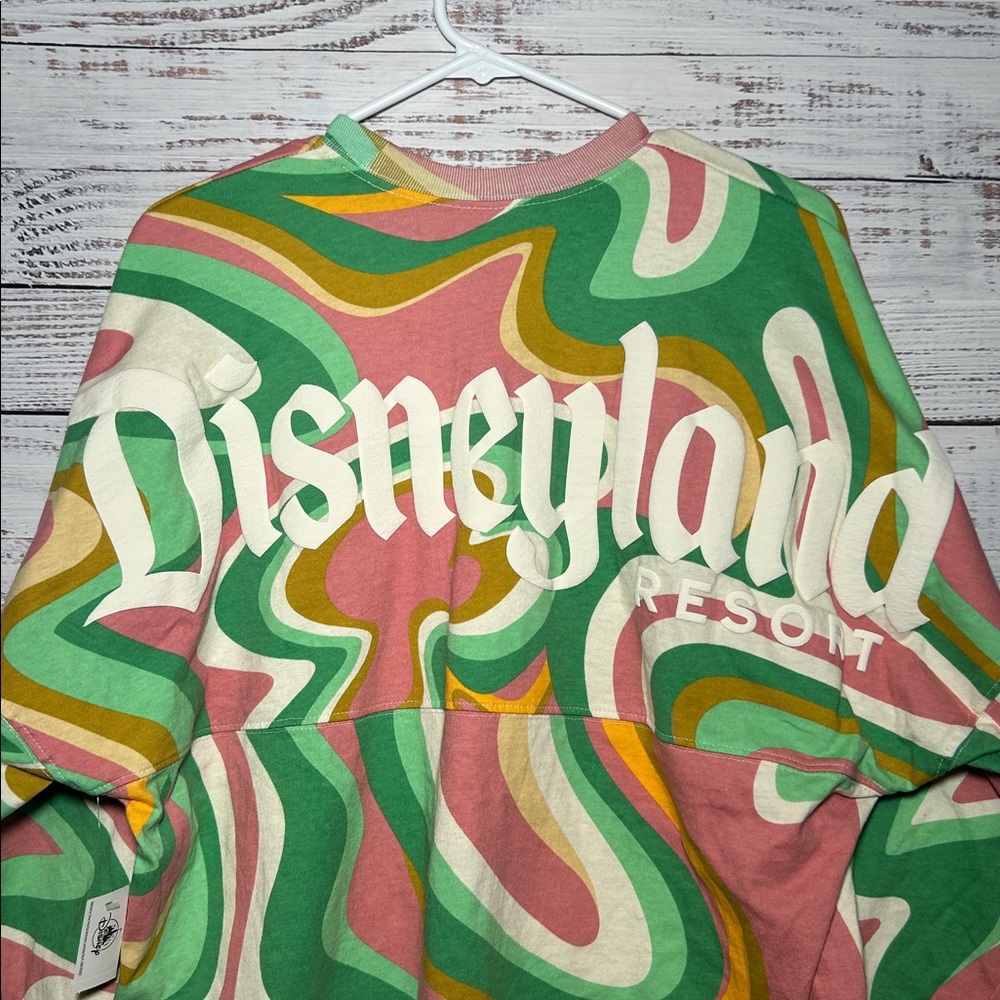Disney spirit Jersey Multicolor Swirl Long Sleeve Tee - Picture 9 of 10